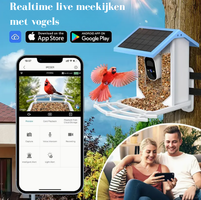 Vogelhuis met camera - AI