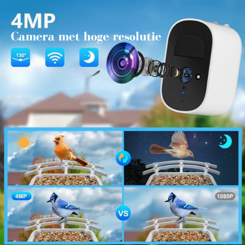 Vogelhuis met camera - AI