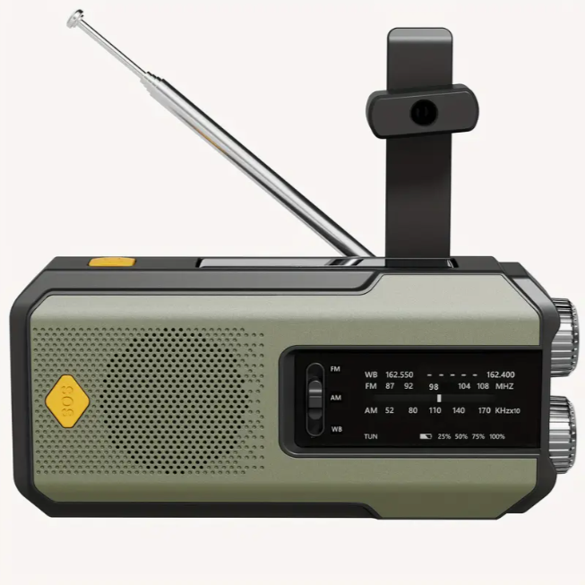 Noodradio met powerbank